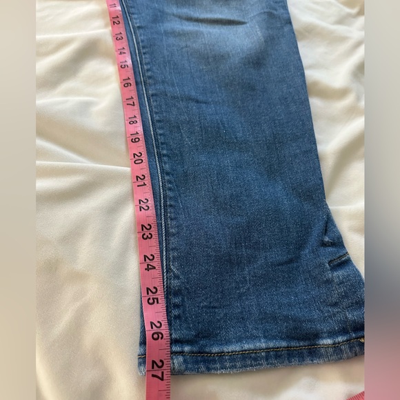 🌼Risen Medium Wash High Rise Split Hem Straight Leg Jeans size 2xl🌼 - Picture 6 of 8